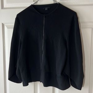 COS Full Zip Slinky Jacket Black 3/4 Sleeves, Sz‎ XS/S